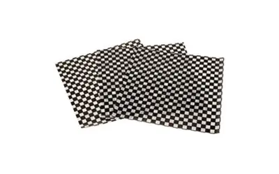 VicBay Check Liners, Black, 12" x 12" (2,000/Case)