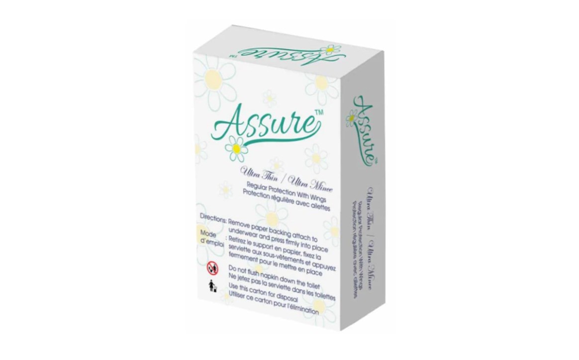 ASSURE™ Maxi Pads with Wings, Vending (250/Case)