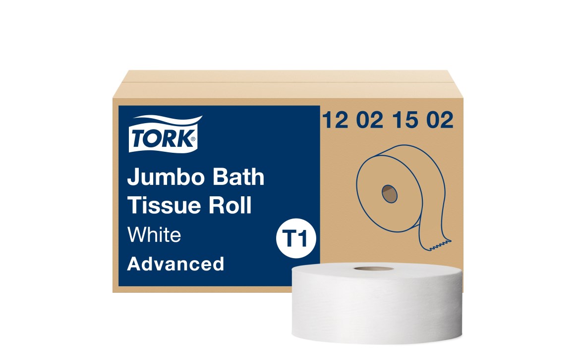 Tork® Advanced Jumbo Bath Tissue, 2-Ply, 1600 ft (6/Case)