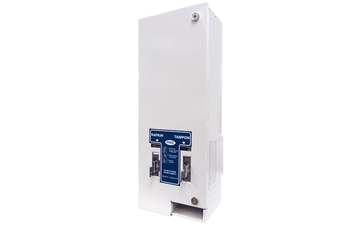 Hospeco® Dual No. 1 Feminine Hygiene Vending Dispenser, White
