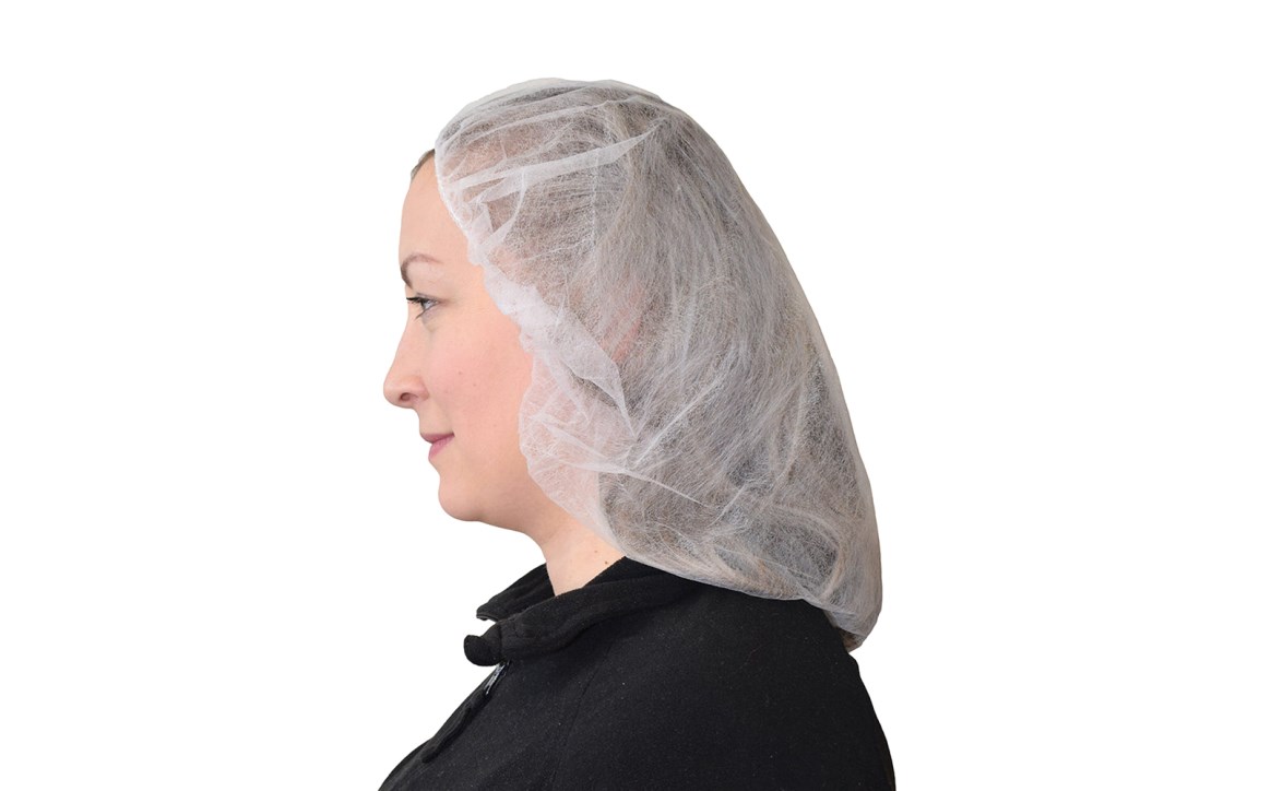Globe Polypropylene Hairnets, White, 24" (100/Pack)
