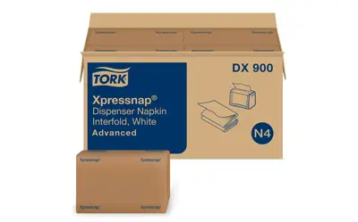 Tork® Advanced Xpressnap® Dispenser Napkin, White, 1-Ply (12/Case)